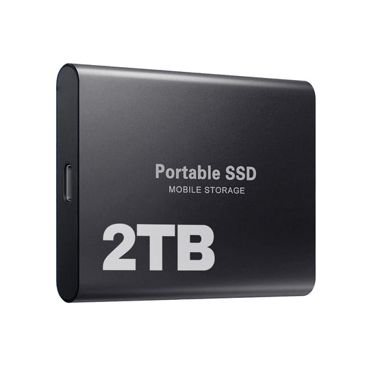 Olyyra 2TB USB-C External SSD – USB 3.1 Type-C, Lightning-Fast Boot & Load Speeds, Compact & Energy-Efficient