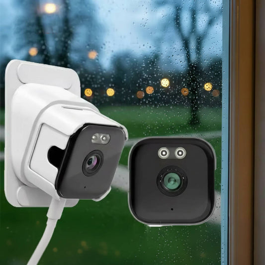 Olyyra 2K WiFi Window Camera – AI Human Detection, Color Night Vision, Two-Way Audio, Anti-Glare & 256GB Storage for Indoor & Outdoor Monitoring