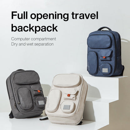 Olyyra Large Capacity Hiking Sport Backpack – 20–35L Polyester Laptop Daypack with Multi-Pocket Organization for Travel & Outdoor Use