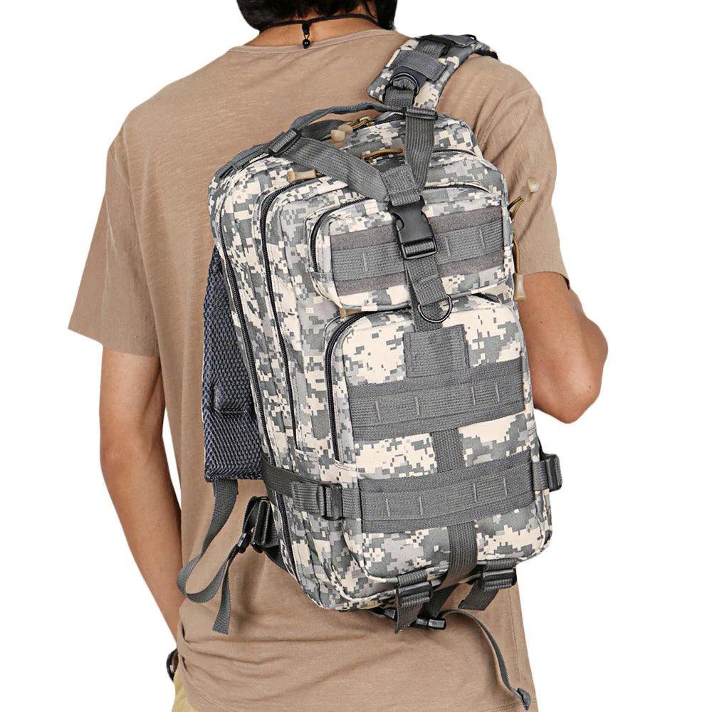 Olyyra Military Tactical Backpack 25L – Wear-Resistant, MOLLE System, Multi-Pocket, Padded Straps | Camping, Hiking, Travel & Outdoor Adventures