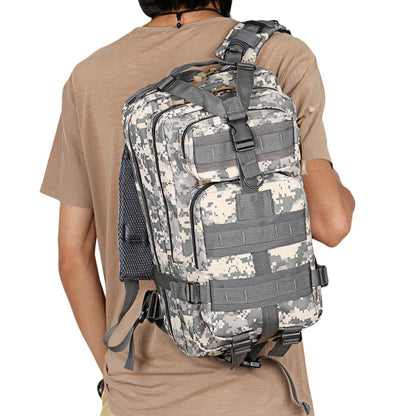 Olyyra Military Tactical Backpack 25L – Wear-Resistant, MOLLE System, Multi-Pocket, Padded Straps | Camping, Hiking, Travel & Outdoor Adventures