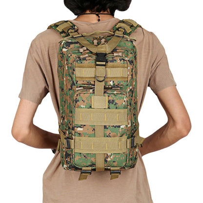 Olyyra Military Tactical Backpack 25L – Wear-Resistant, MOLLE System, Multi-Pocket, Padded Straps | Camping, Hiking, Travel & Outdoor Adventures