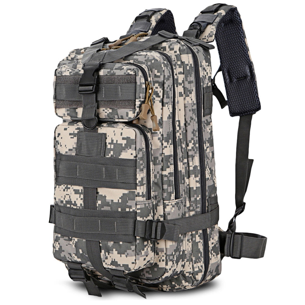 Olyyra Military Tactical Backpack 25L – Wear-Resistant, MOLLE System, Multi-Pocket, Padded Straps | Camping, Hiking, Travel & Outdoor Adventures
