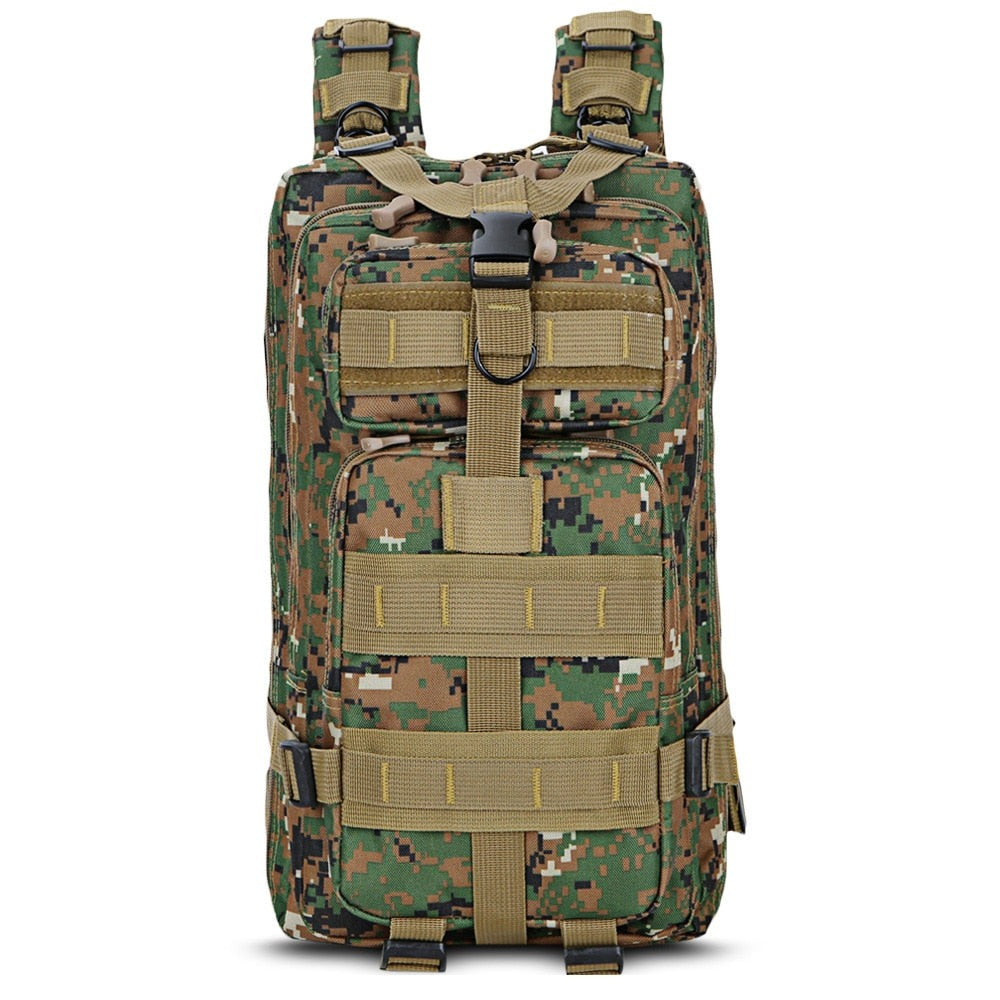 Olyyra Military Tactical Backpack 25L – Wear-Resistant, MOLLE System, Multi-Pocket, Padded Straps | Camping, Hiking, Travel & Outdoor Adventures