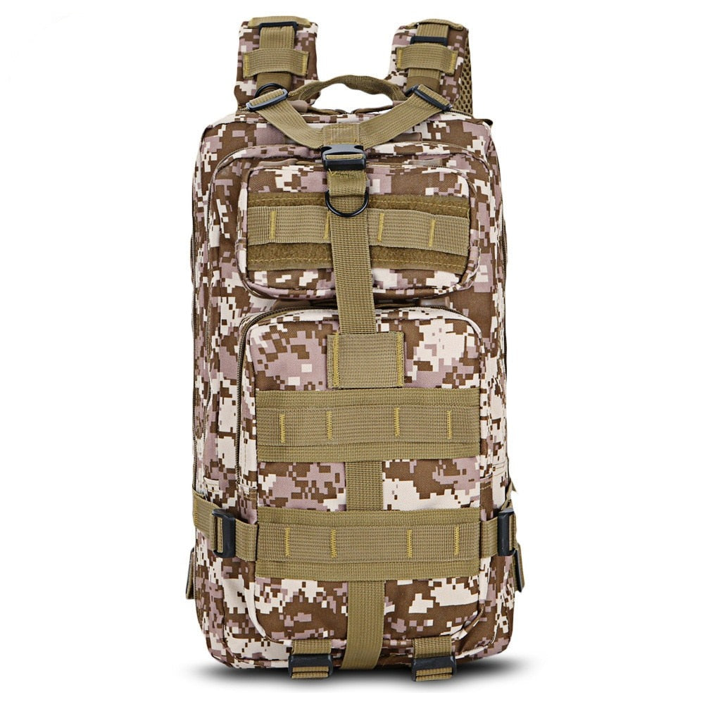 Olyyra Military Tactical Backpack 25L – Wear-Resistant, MOLLE System, Multi-Pocket, Padded Straps | Camping, Hiking, Travel & Outdoor Adventures