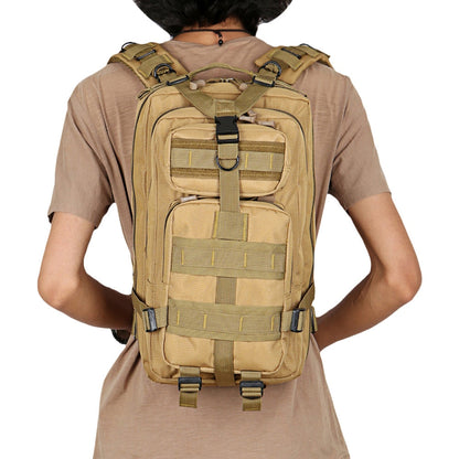 Olyyra Military Tactical Backpack 25L – Wear-Resistant, MOLLE System, Multi-Pocket, Padded Straps | Camping, Hiking, Travel & Outdoor Adventures