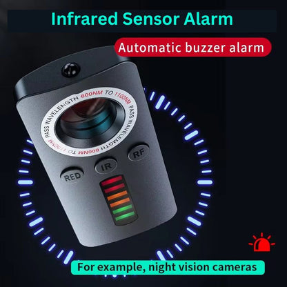Olyyra Smart Hidden Camera Detector – RF Detection up to 8GHz, IR Infrared Scanning, RED Reflection Mode, 720-Hour Standby, 50g Ultralight | Hotel, Vehicle, Office & Travel Privacy Protection