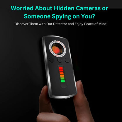 Olyyra Smart Hidden Camera Detector – RF Detection up to 8GHz, IR Infrared Scanning, RED Reflection Mode, 720-Hour Standby, 50g Ultralight | Hotel, Vehicle, Office & Travel Privacy Protection