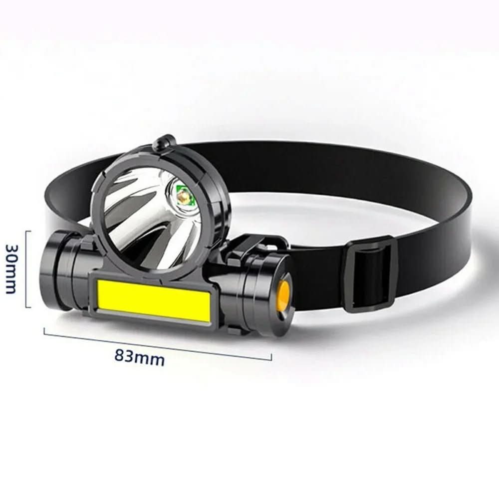 Olyyra Versatile LED Headlamp – Lightweight Rechargeable Camping & Hiking Head Torch with Hands-Free Design for Outdoor Adventures