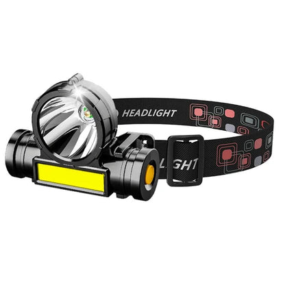Olyyra Versatile LED Headlamp – Lightweight Rechargeable Camping & Hiking Head Torch with Hands-Free Design for Outdoor Adventures