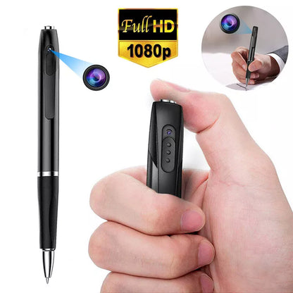 Olyyra Mini Camera Pen – 1080p HD Video, 12MP Photos, 3-Hour Battery, 64GB SD Support, Wearable Clip Design | Business, Conference & Discreet Recording