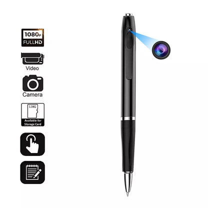 Olyyra Mini Camera Pen – 1080p HD Video, 12MP Photos, 3-Hour Battery, 64GB SD Support, Wearable Clip Design | Business, Conference & Discreet Recording