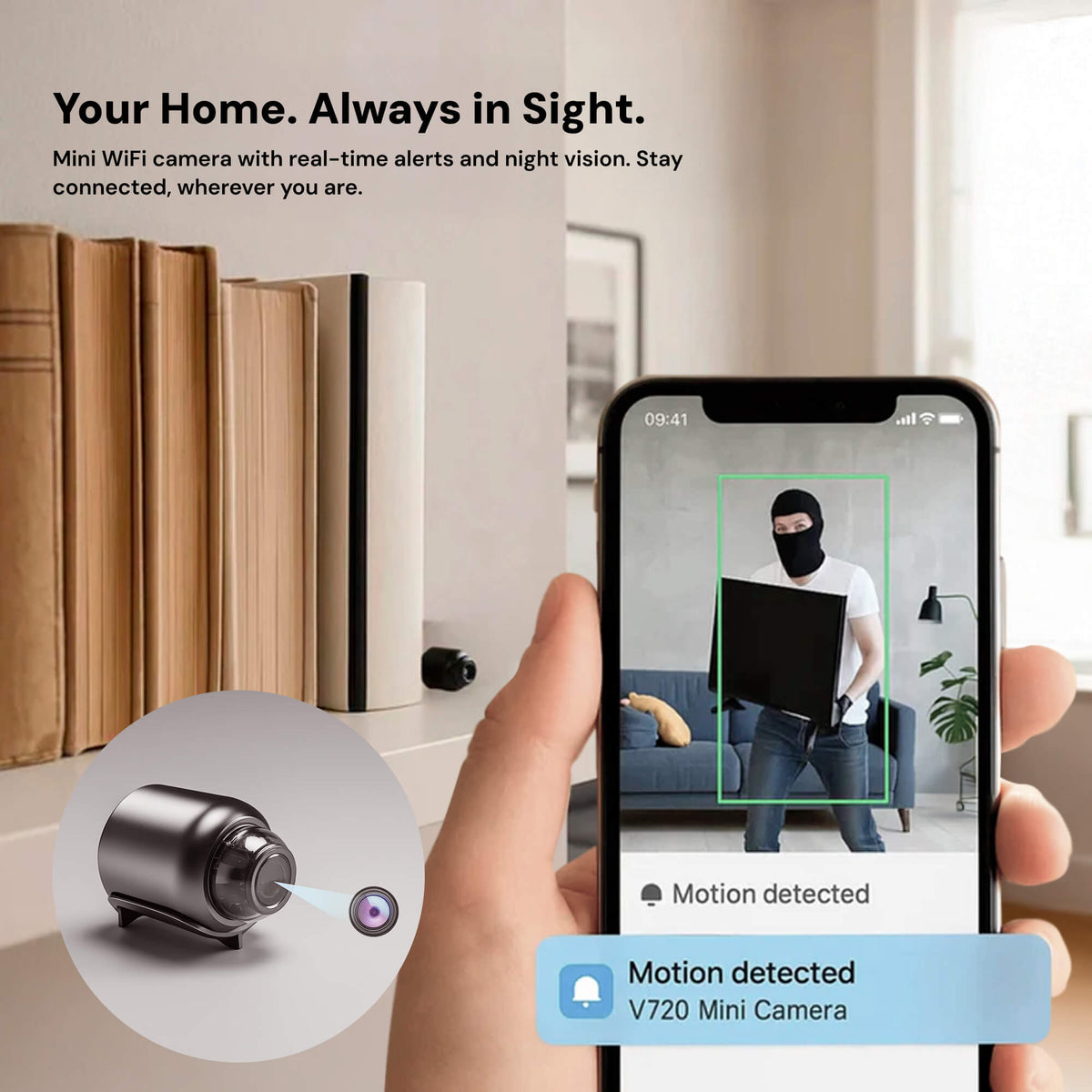 Mini Wireless Hidden Camera - No Monthly Fees