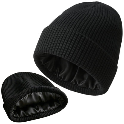 Silk-Lined Knit Beanies