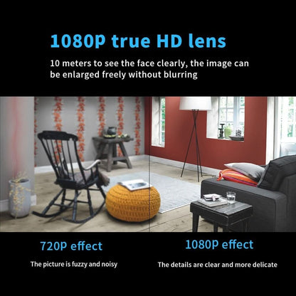 Olyyra NightView Compact Wireless Surveillance Camera – 1080P HD, Advanced IR Night Vision, WiFi Smartphone App for Discreet Indoor Monitoring