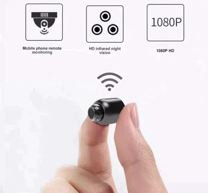 Olyyra NightView Compact Wireless Surveillance Camera – 1080P HD, Advanced IR Night Vision, WiFi Smartphone App for Discreet Indoor Monitoring