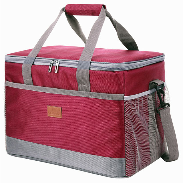 Olyyra 33L Collapsible Waterproof Cooler Tote Bag – 600D Oxford Fabric, Food-Grade PEVA + 8mm EPE Foam Insulation, Shoulder Strap | Picnics, Beach, Camping & Festivals