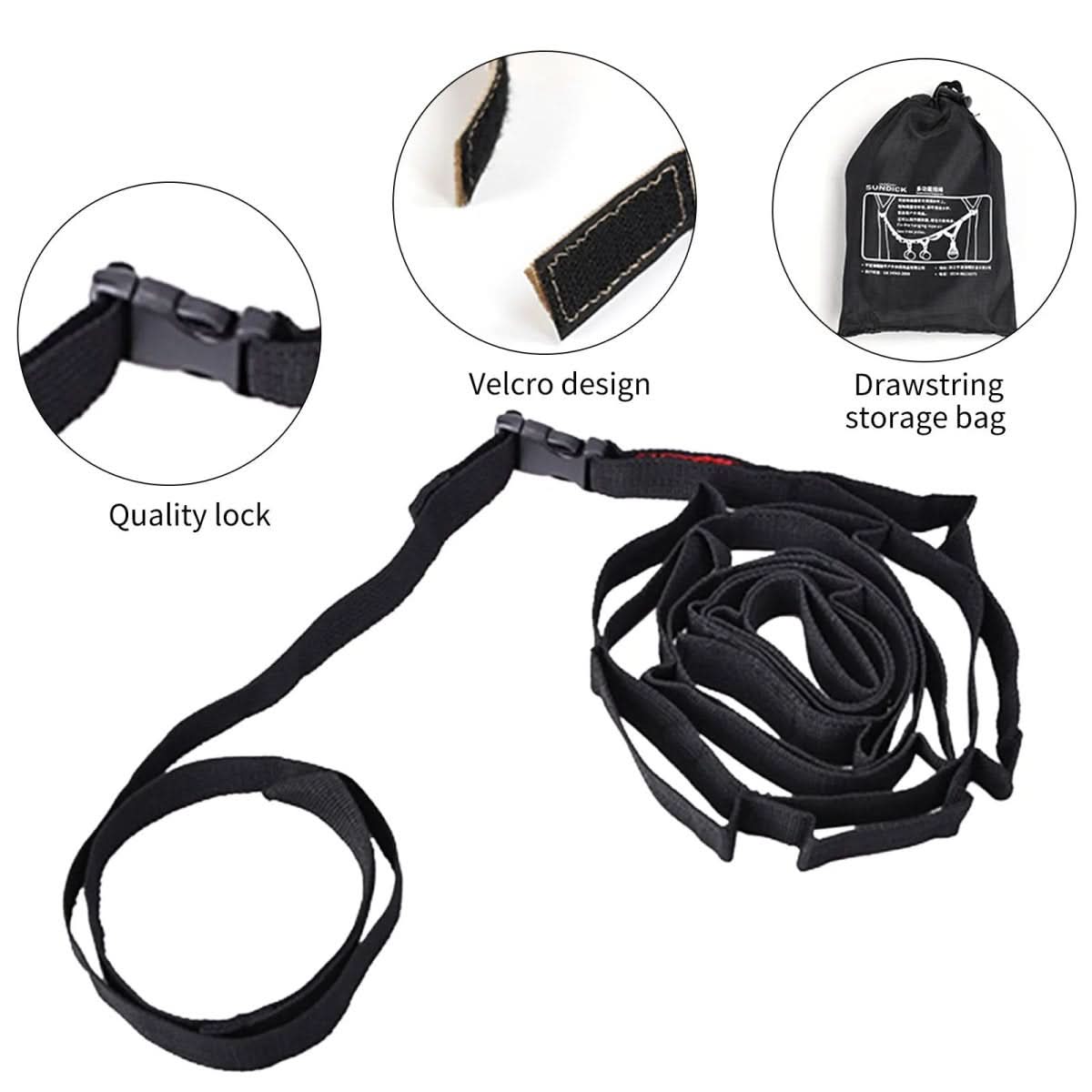 Olyyra Adjustable Hanging Rope for Camping & Hiking – Lightweight Multipurpose Outdoor Lanyard for Tents, Awnings & Gear (6 ft / 16.4 ft)