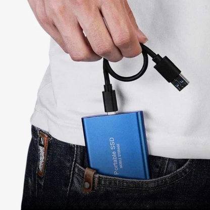 High-Capacity Shockproof Portable SSD – Up to 1050 MB/s, USB-C USB 3.2 Gen 2, Splash-Resistant Aluminum & Silicone, 1TB–16TB | PS5, Xbox, Windows, macOS, Linux & Android