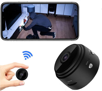 Mini WiFi Security Camera – 1080P Night Vision & Magnetic Mount