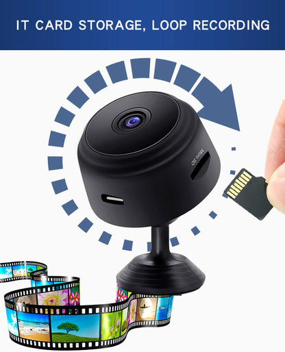 Mini WiFi Security Camera – 1080P Night Vision & Magnetic Mount