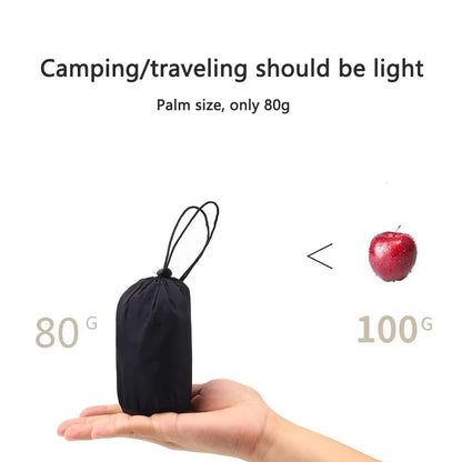 Olyyra Inflatable Outdoor Camping Pillow – 80g Ultralight, Ergonomic Cervical Support, TPU-Coated Polyester, Foldable & Compressible | Camping, Hiking, Travel & Festivals