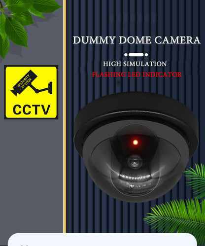 Olyyra Fake Security Camera Decoy – Realistic Outdoor Dummy Surveillance Camera with Flashing LED Light for Home & Business Theft Deterrent