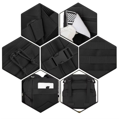 Olyyra Tactical Outdoor Backpack – Water-Resistant, MOLLE Webbing, Ventilated Back Panel, 1014 cu in & 1691 cu in | Hunting, Hiking, Field Training & Travel