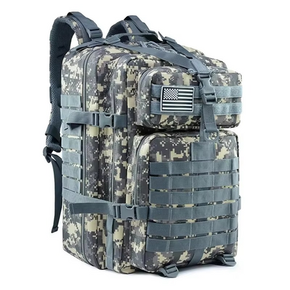Olyyra Tactical Outdoor Backpack – Water-Resistant, MOLLE Webbing, Ventilated Back Panel, 1014 cu in & 1691 cu in | Hunting, Hiking, Field Training & Travel