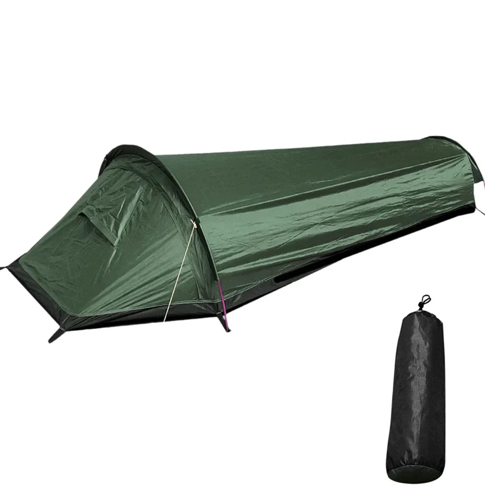 Trekvento SoloShield Ultralight Single Tent | Waterproof & Windproof | With Aluminum Poles & Storage Bag | For Trekking, Hiking & Camping