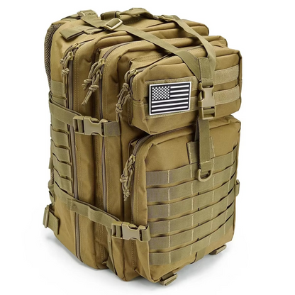 Olyyra Tactical Outdoor Backpack – Water-Resistant, MOLLE Webbing, Ventilated Back Panel, 1014 cu in & 1691 cu in | Hunting, Hiking, Field Training & Travel