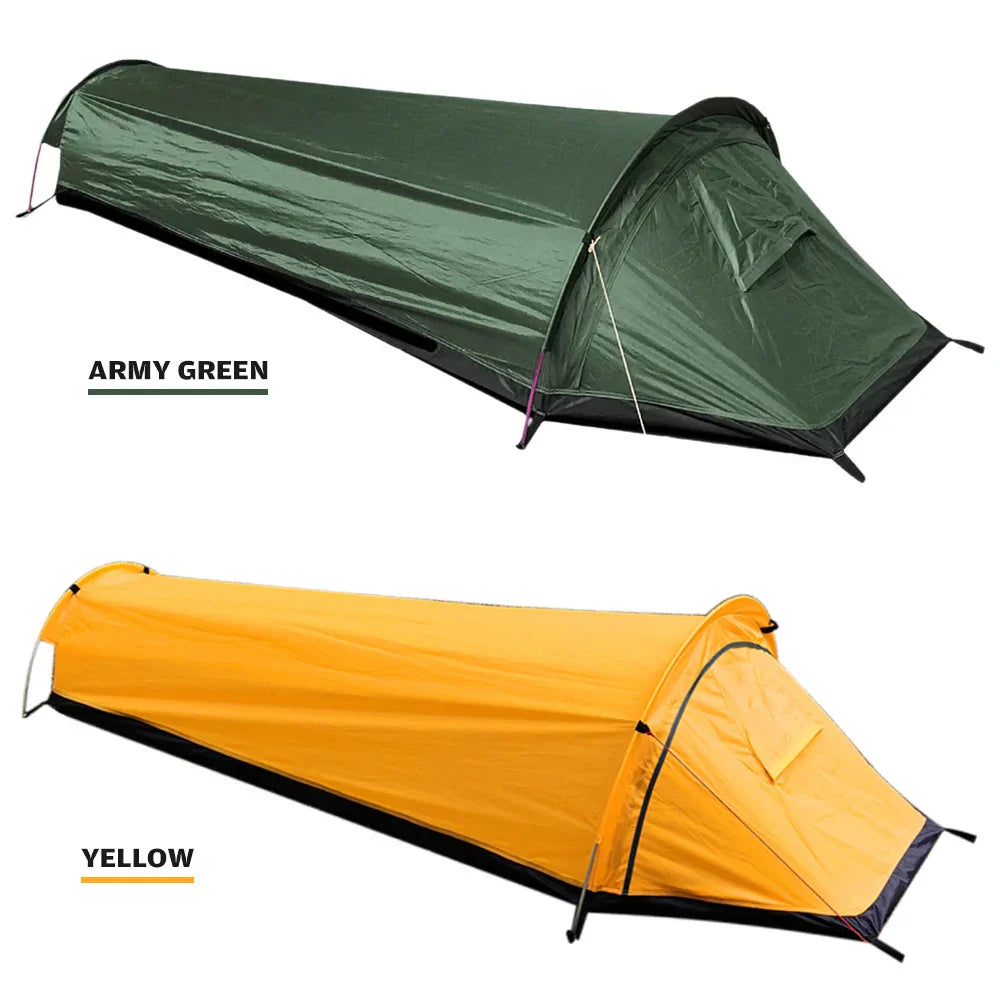 Trekvento SoloShield Ultralight Single Tent | Waterproof & Windproof | With Aluminum Poles & Storage Bag | For Trekking, Hiking & Camping