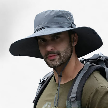 Olyyra UV Protection Outdoor Sun Hat – Breathable Mesh, Lightweight, Adjustable Drawstring, Weather-Resistant | Hiking, Fishing, Camping & Beach