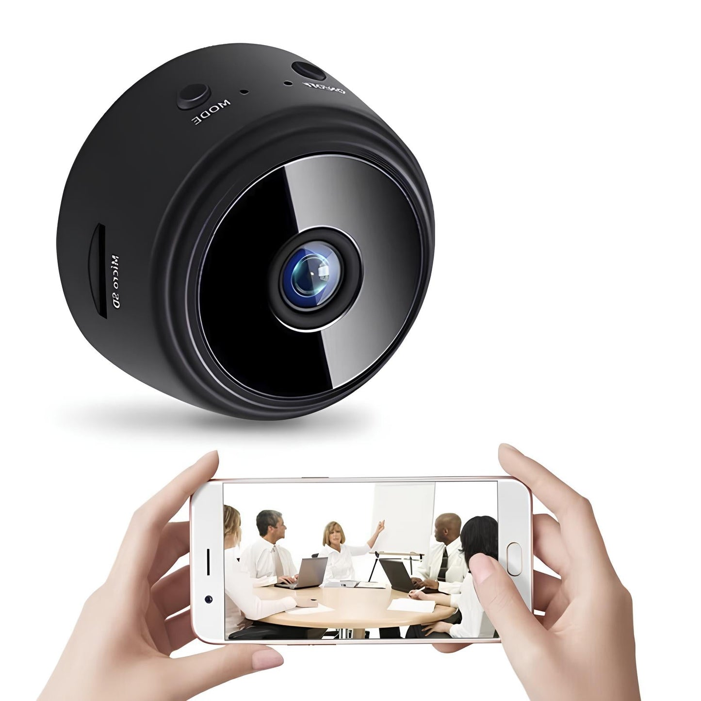 Mini WiFi Security Camera – 1080P Night Vision & Magnetic Mount