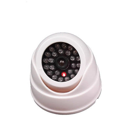 Olyyra Fake Security Camera Decoy – Realistic Outdoor Dummy Surveillance Camera with Flashing LED Light for Home & Business Theft Deterrent