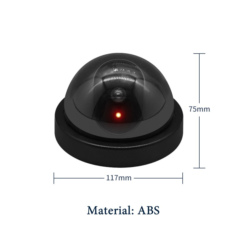 Olyyra Fake Security Camera Decoy – Realistic Outdoor Dummy Surveillance Camera with Flashing LED Light for Home & Business Theft Deterrent
