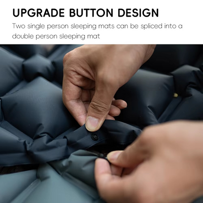 Olyyra Self-Inflating Camping Sleeping Pad with Built-In Pillow – Lightweight, Compact Roll, Air Cushion Comfort | Hiking, Camping, Climbing & Outdoor Travel