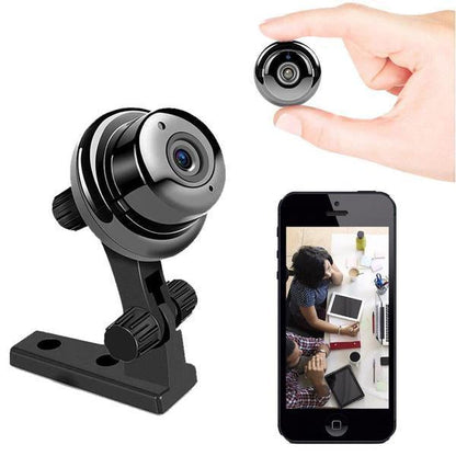 Olyyra Mini WiFi Home Security Camera – 1080P, 150° Wide Angle, IR Night Vision, Two-Way Audio, Motion Detection & 64GB Loop Recording for Baby, Pet & Remote Monitoring