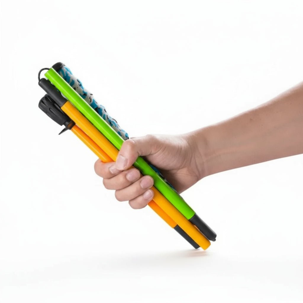 Olyyra Ultralight Carbon Fiber Trekking Poles – Foldable 5-Section Adjustable Hiking Sticks for Trail, Trekking & Backcountry