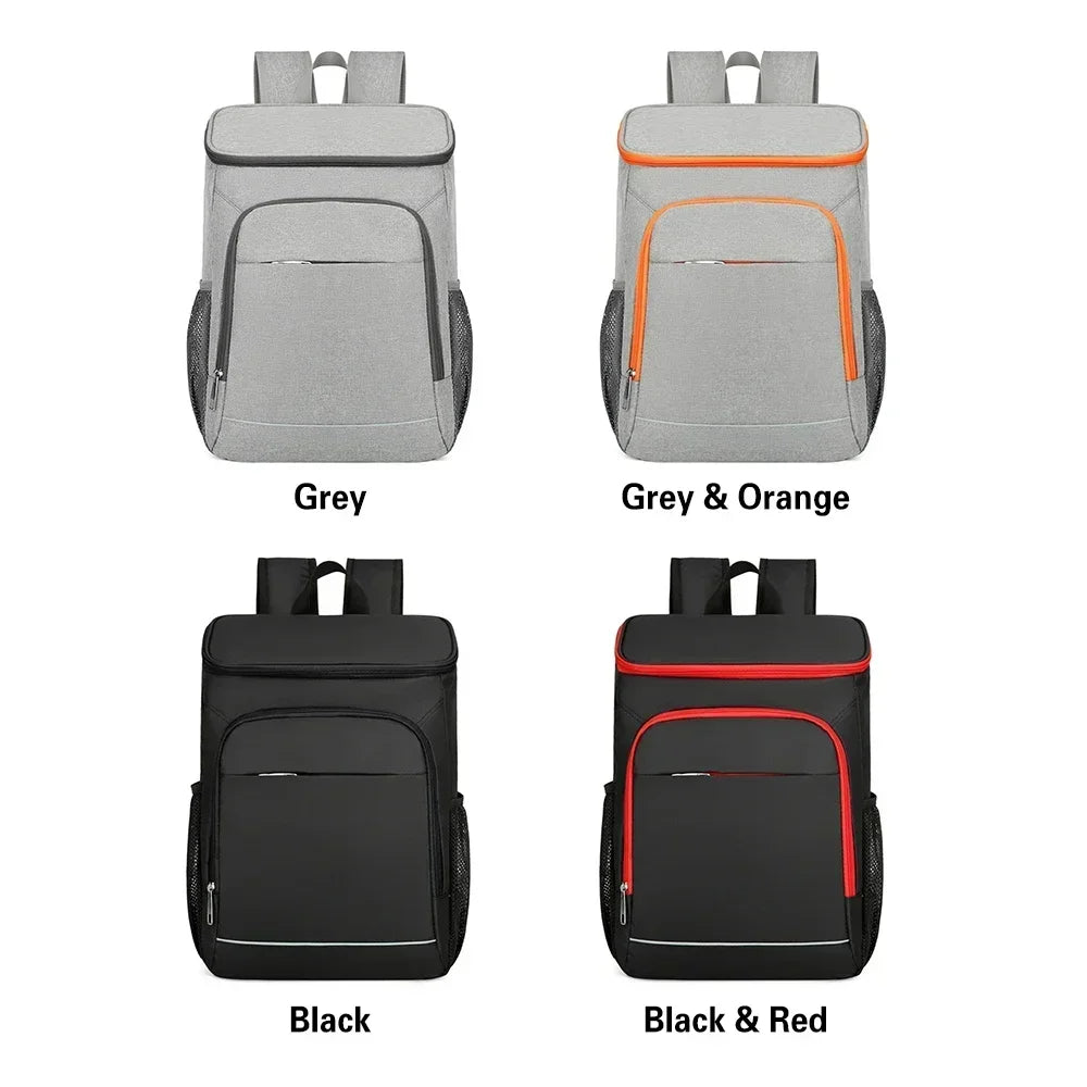 Olyyra 30L Insulated Cooler Backpack – Leakproof, High-Density Oxford Fabric, Reflective Strips, Breathable Padded Straps, 0.46kg | Camping, Hiking & Picnics