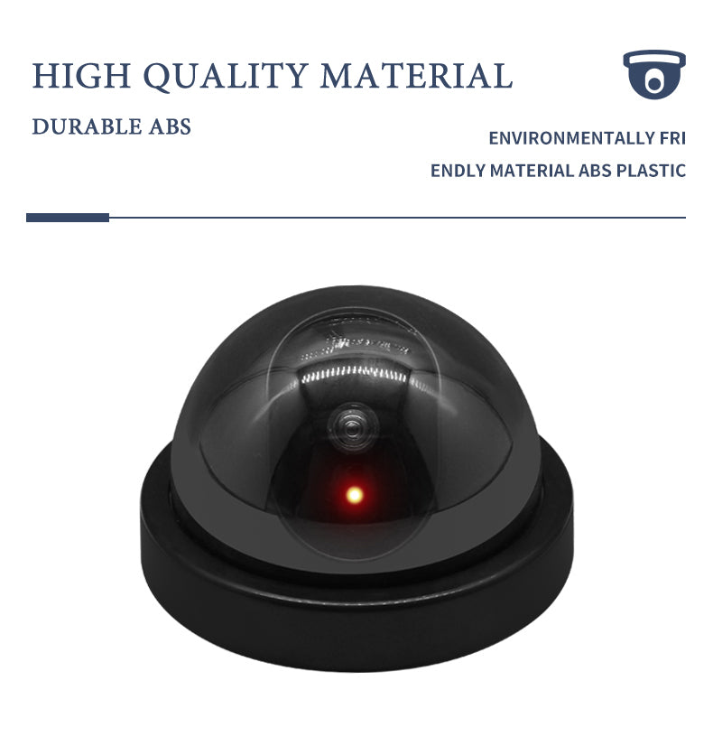 Olyyra Fake Security Camera Decoy – Realistic Outdoor Dummy Surveillance Camera with Flashing LED Light for Home & Business Theft Deterrent