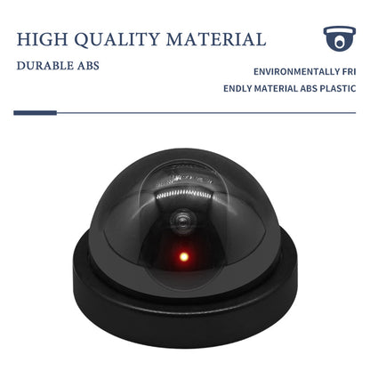 Olyyra Fake Security Camera Decoy – Realistic Outdoor Dummy Surveillance Camera with Flashing LED Light for Home & Business Theft Deterrent