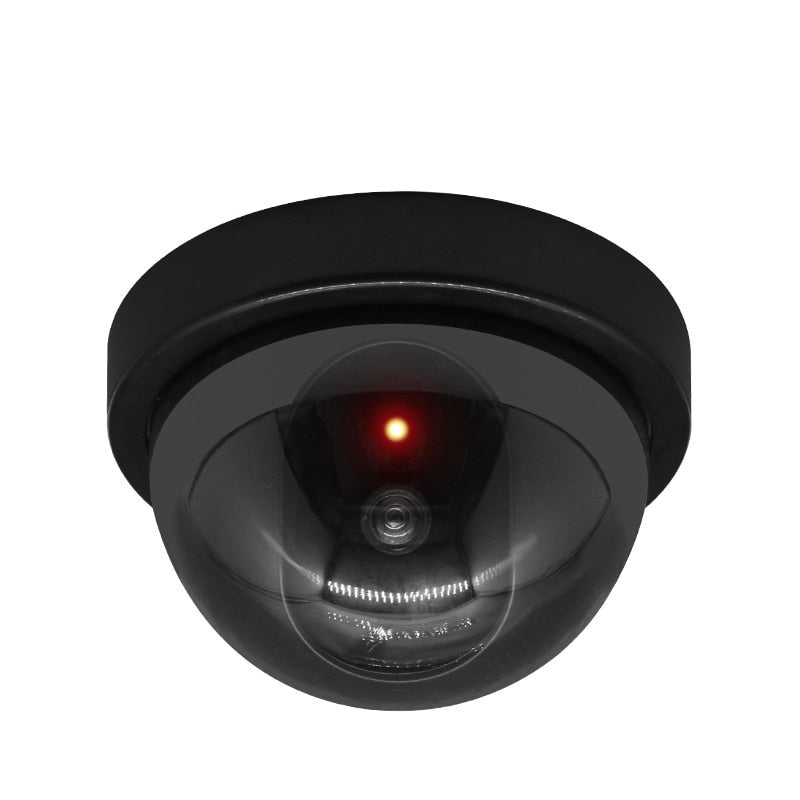 Olyyra Fake Security Camera Decoy – Realistic Outdoor Dummy Surveillance Camera with Flashing LED Light for Home & Business Theft Deterrent