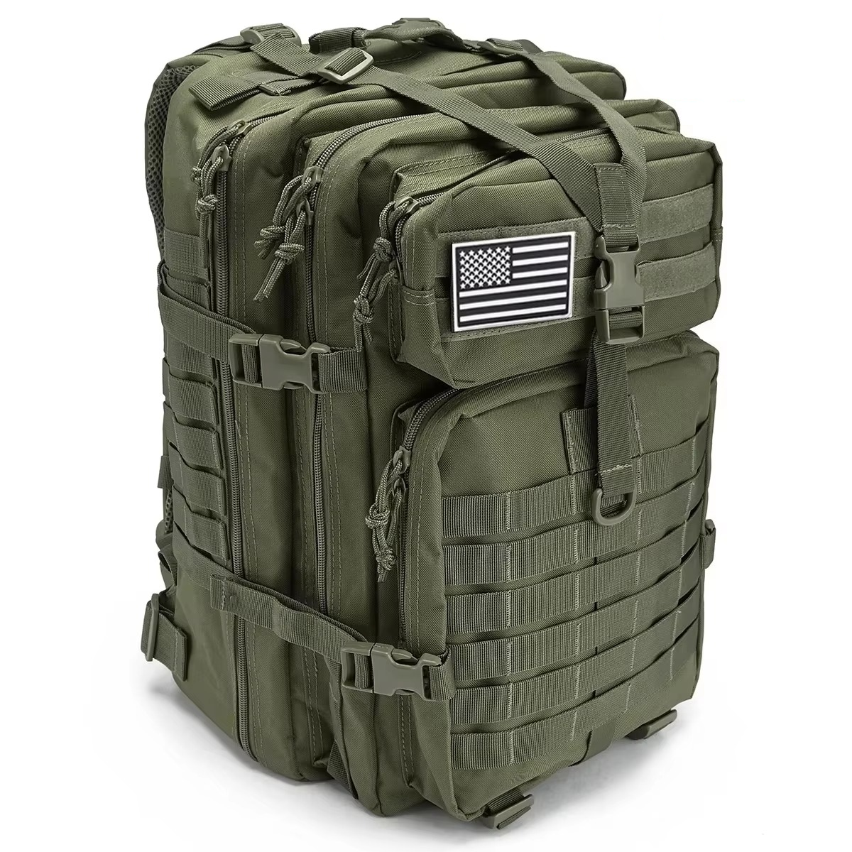 Olyyra Tactical Outdoor Backpack – Water-Resistant, MOLLE Webbing, Ventilated Back Panel, 1014 cu in & 1691 cu in | Hunting, Hiking, Field Training & Travel