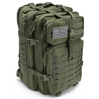 Olyyra Tactical Outdoor Backpack – Water-Resistant, MOLLE Webbing, Ventilated Back Panel, 1014 cu in & 1691 cu in | Hunting, Hiking, Field Training & Travel