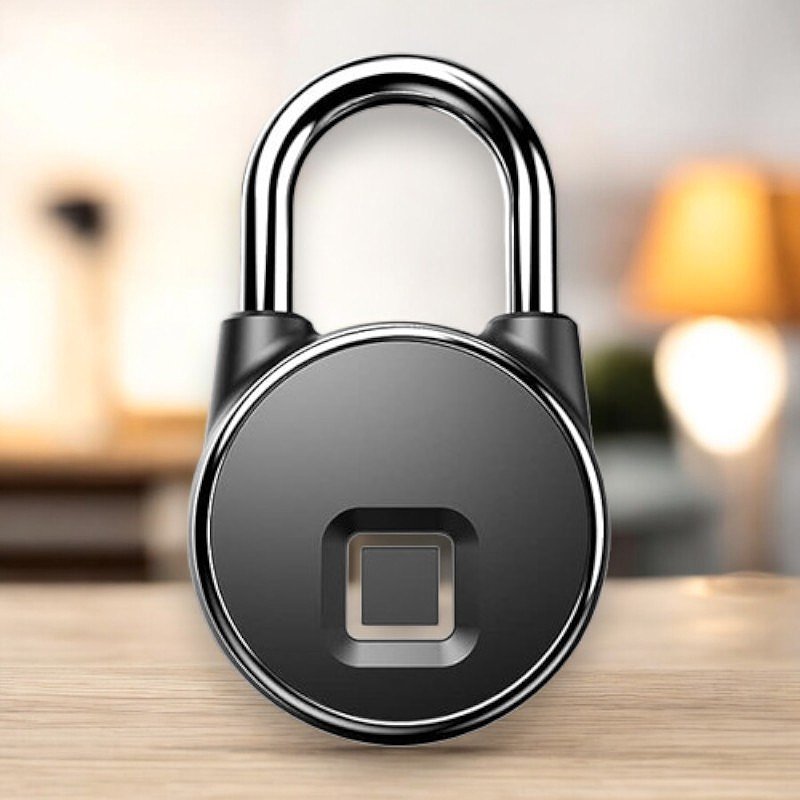 Smart Fingerprint Padlock – Biometric Fingerprint + Bluetooth Dual Access, USB Rechargeable, Weather-Resistant | Gym Lockers, Gates, Storage Units & More