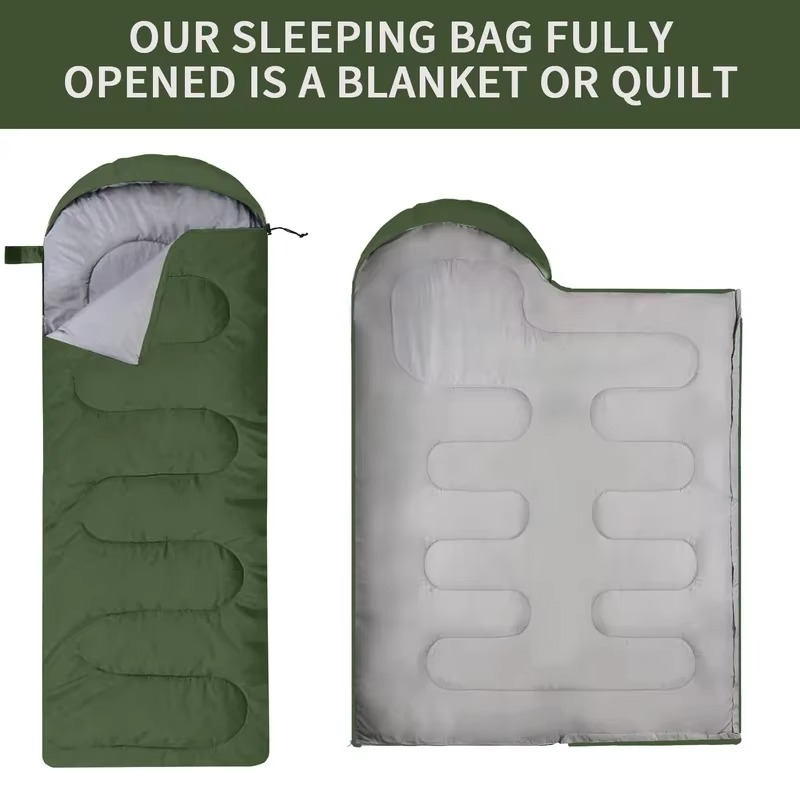 Olyyra Ultralight 4-Season Waterproof Sleeping Bag – Envelope Style, Warm Insulation, Lightweight Compact, Waterproof Outer Shell | Backpacking, Hiking & Camping