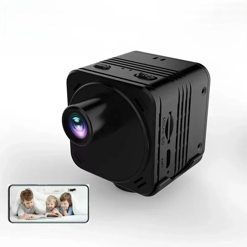 Olyyra 4K Mini WiFi Security Camera – Motion Detection, 160° Wide Angle, 10-Hour Battery, Night Vision & 256GB Storage for Home, Pet & Workplace Monitoring