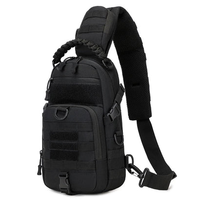 Olyyra Tactical MOLLE Shoulder Sling Backpack – 1000D Water-Repellent Nylon Modular Pack for Hiking, Camping, Travel & EDC