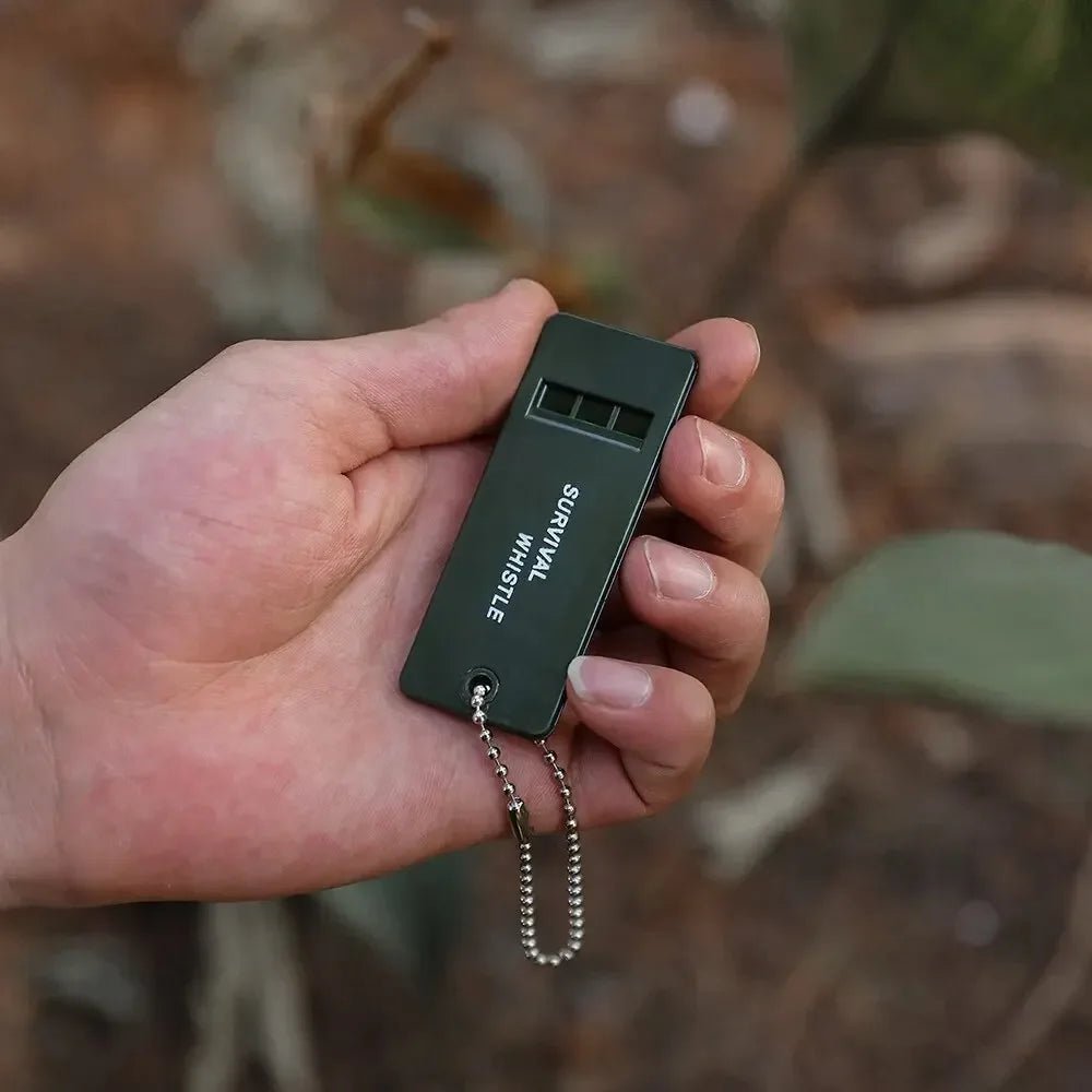 Olyyra 120dB Emergency Survival Whistle – Triple-Tone Anodized Aluminum Whistle for Hiking, Camping & Rescue Signaling